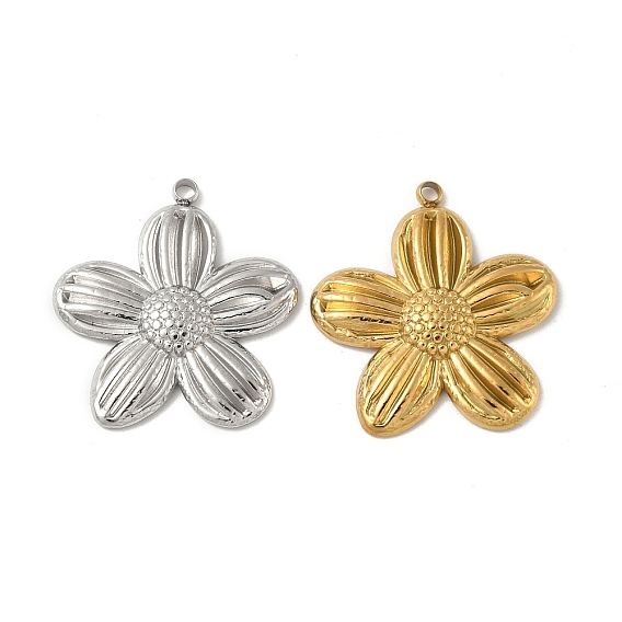 304 подвески из нержавеющей стали, цветочный шарм