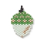 3Pcs 3 Color Handmade MIYUKI Japanese Seed Loom Pattern Seed Beads, Acorn Pendants