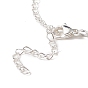 Shell Pearl Beaded Lariat Necklace, Stainless Steel Color 304 Stainless Steel Jewelry for Women