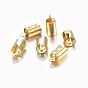PVD Vacuum Plating 304 Stainless Steel Folding Crimp Ends, Fold Over Crimp Cord Ends