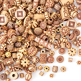 100g смешанные акриловые бусины в античном стиле, разнообразные