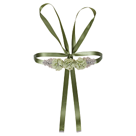 Пояс для свадебного платья из полиэстера с кристаллами и стразами, изысканный пояс для свадебного пояса