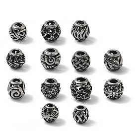 304 из нержавеющей стали европейские шарики, бусины с большим отверстием, рондель