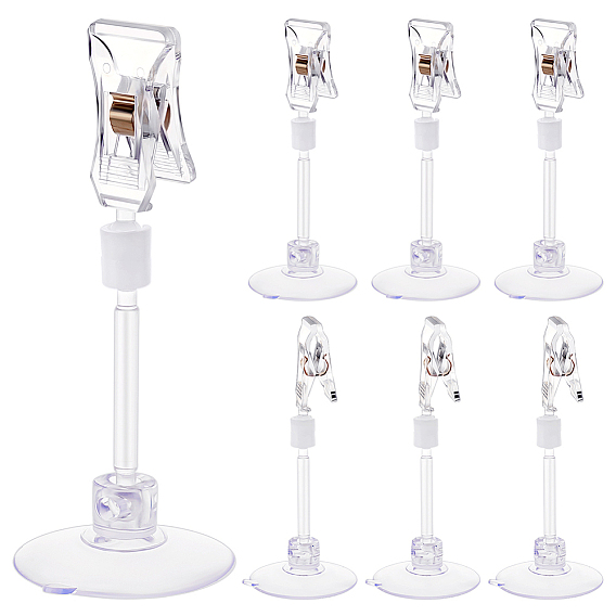 Пластиковые выставочные зажимы для изделий с присоской, для ценников