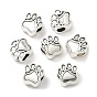 Тибетский стиль сплава цинка собака Прайнтс европейские бисер, без свинца и без кадмия
