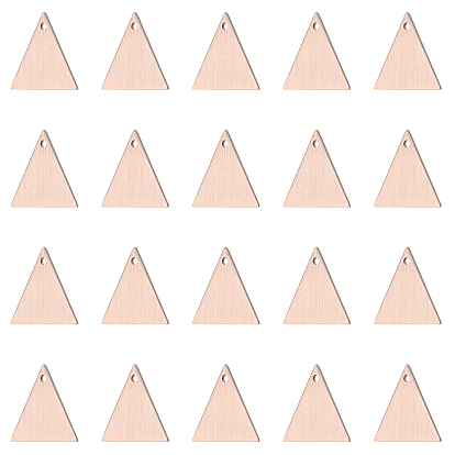 Brass Pendants, Stamping Blank Tag, Triangle