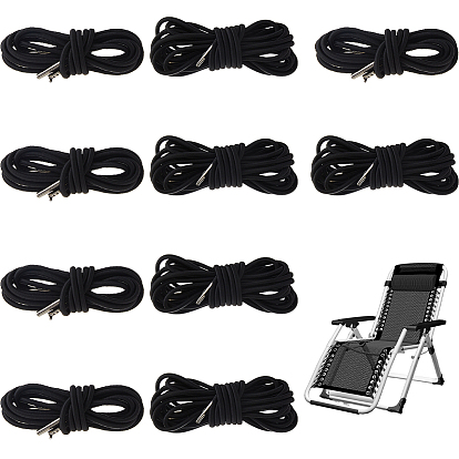 4 шт. 2 размеры полиэстеровые эластичные шнуры с металлическим наконечником, круглые