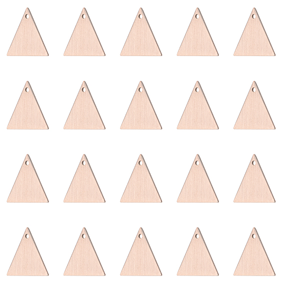 Brass Pendants, Stamping Blank Tag, Triangle