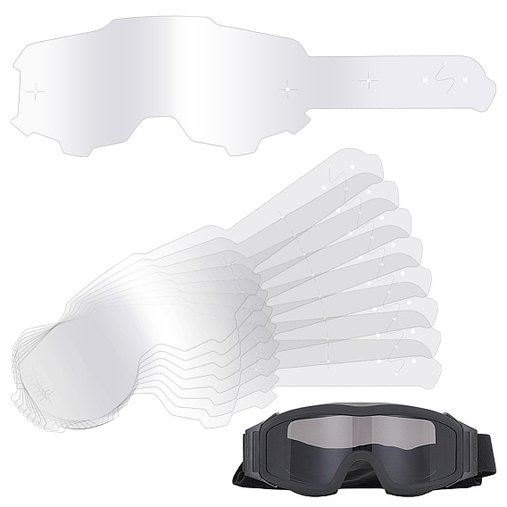 60 шт. прозрачные защитные пленки для линз очков