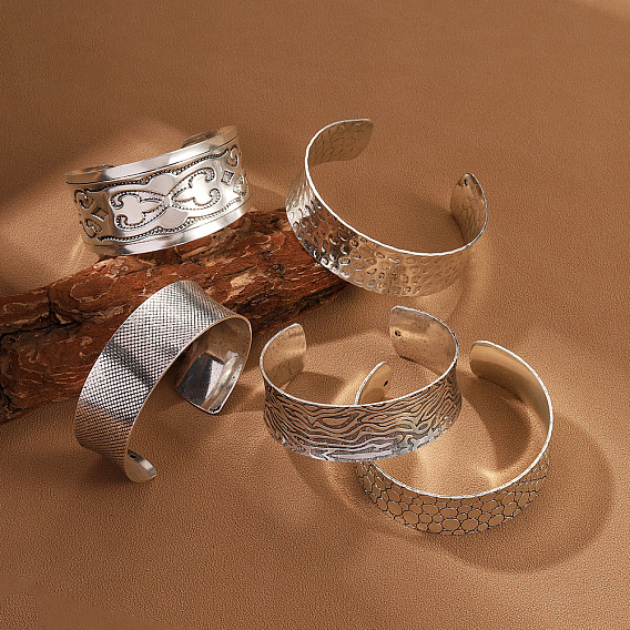 Браслеты-манжеты в этническом стиле для женщин