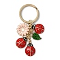 Сплав эмаль кейчиан, с брелоки железа, цветок божья коровка