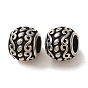 304 Stainless Steel European Beads, Large Hole Beads, Round