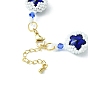 MIYUKI Glass Seed & Lampwork & Rhinestone Braided Star Link Chain Bracelets