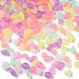 Luminous Transparent Acrylic Beads, Glow in the Dark, Mixed Shapes, Heart/Star/Rondelle