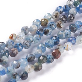 Natural Kyanite  Beads Strands, Top Drilled, Faceted, Teardrop