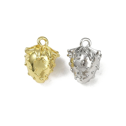 Латунные амулеты, долговечный, без кадмия и без свинца, стойки покрытие, клубника