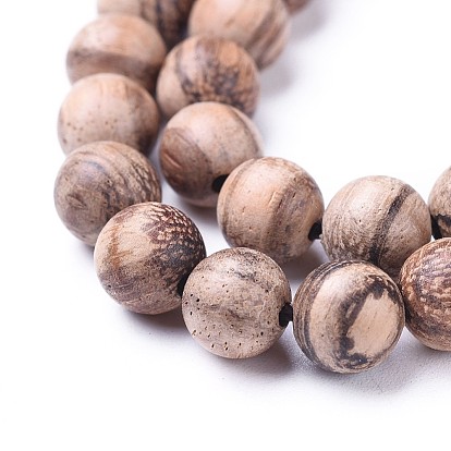 Natural Eaglewood Beads Strands, Round