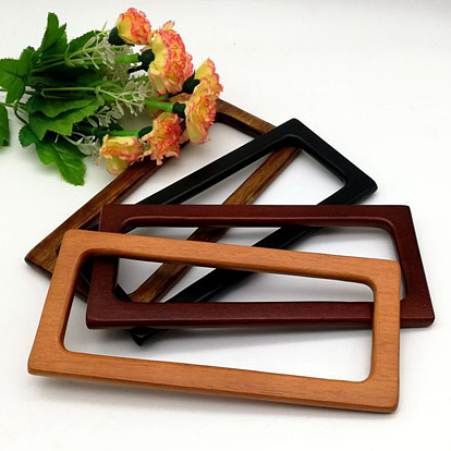 Wood Bag Handle, Rectangle-shaped, Bag Replacement Accessories
