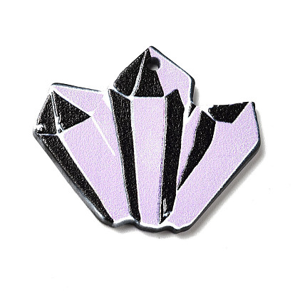 Halloween Acrylic Pendants, for DIY Earring Findings, Crystal Shaped