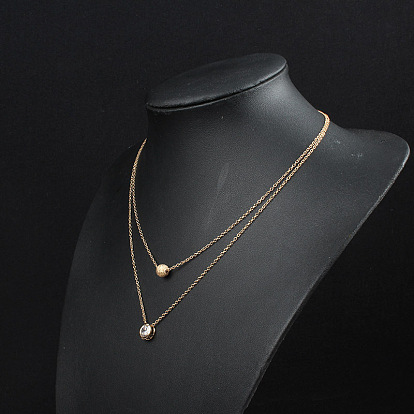 Stylish Alloy Zirconia Ball Collarbone Necklace for Women - Trendy Fashion Jewelry