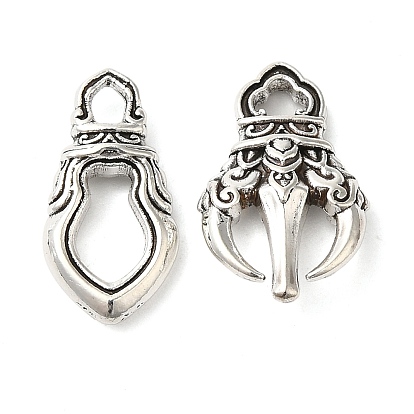 Сплавочные подвески тибетского стиля, ваджрный пестик с тремя зубцами/ваджрный пестик