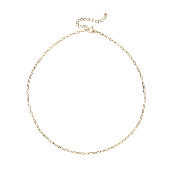 2.5мм 304 ожерелья из нержавеющей стали со скрепками, не тускнеет