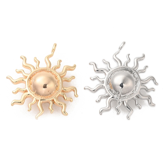 Латунные подвески, без кадмия, без никеля и без свинца, очарование солнца