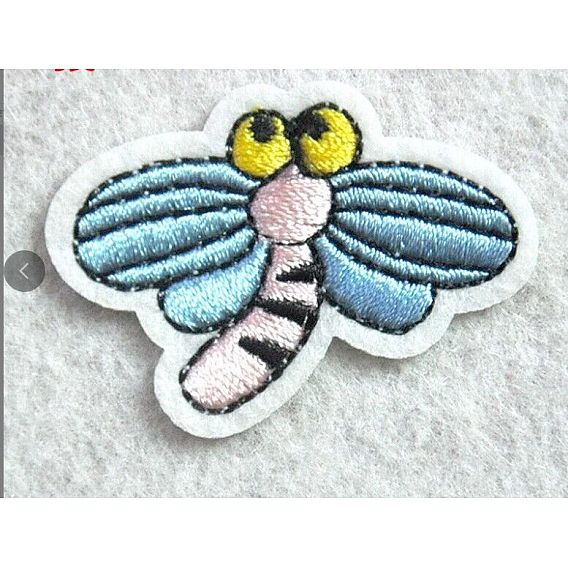 Computerized Embroidery Cloth Iron on/Sew on Patches, Costume Accessories, Appliques, Dragonfly
