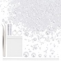 Cabochons en plastique imitation perle abs, 304 pinces de perles en acier inoxydable, sélecteur de strass