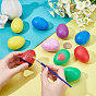 Nbeads 12Pcs 6 Colors Plastic Egg Shakers, Percussion Musical Egg, Maracas Easter Eggs, Children Toy