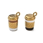 304 Stainless Steel Enamel Pendants, Drink Charms, Ion Plating(IP)