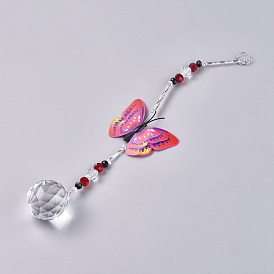 Crystal Suncatchers Hanging Pendant, Butterfly Prism, Windows Car Decorations