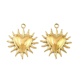 304 подвески из нержавеющей стали, сердце, ионное покрытие (ip)