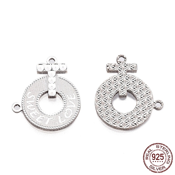925 серебряные шармы, пончик и крестик со словом