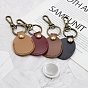 PU Imitation Leather Keychains, with Metal Finding