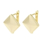 Brass Hoop Earrings, Rhombus