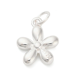 925 подвески-цветы из стерлингового серебра, с перемычками и 925 штампом