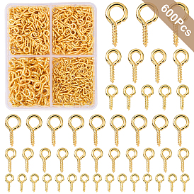 600 шт. Железные винты с ушком, за половину пробурено бисера