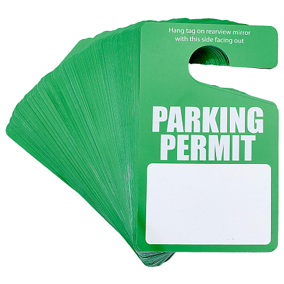 150Pcs PVC Parking Sign, Rectangle