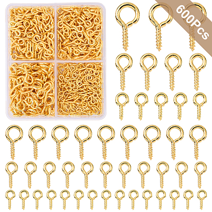 600 шт. Железные винты с ушком, за половину пробурено бисера