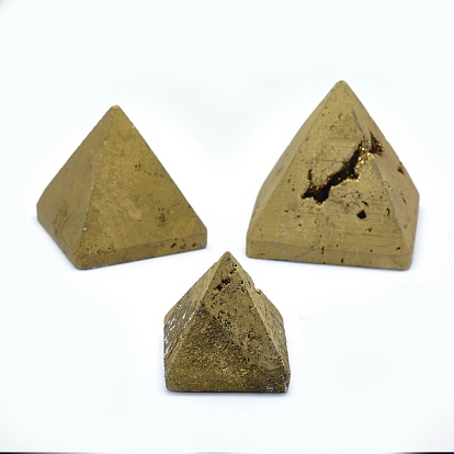Electroplated Natural Druzy Geode Quartz Home Display Decorations, Pyramid