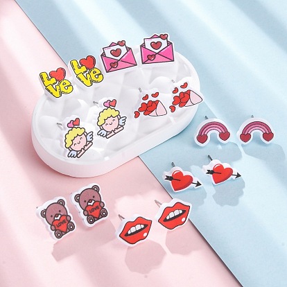 Деревянные серьги-гвоздики, с 304 гвоздями из нержавеющей стали, платина