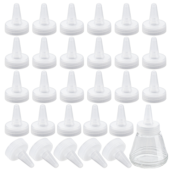 Пластиковая завинчивающаяся крышка для бутылки из полипропилена, сменные колпачки для выжимных бутылок, для бутылок с клеем, ремесла ремонт и искусство