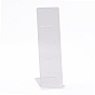 Transparent Acrylic Earrings Display Stands, L-Shaped