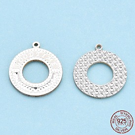 925 Sterling Silver Pendants, Donut Charms