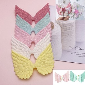 Cloth Embossing Wings, with Glitter Powder, Decorate Accessories