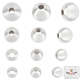 200 шт. 4 стили латунные бусины-проставки, долговечный, круглые