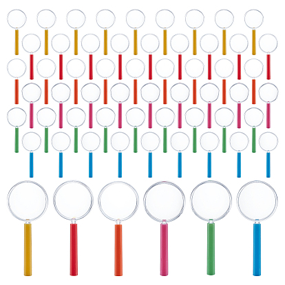 72 шт. 6 цветная пластиковая ручная лупа для детей