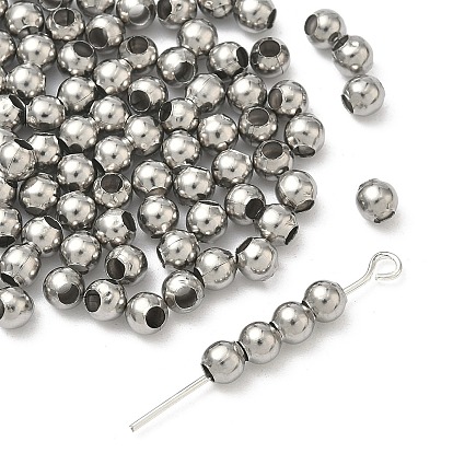 Круглые 316 хирургические дистанционные бусины из нержавеющей стали