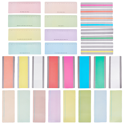 Пластиковые полоски для чтения, инструменты, фокус пальца, накладные полоски для закладок, прямоугольные